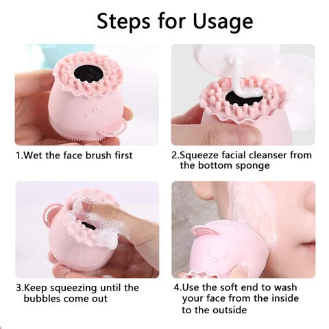 Silicone Mini Octopus Facial Cleansing Brush