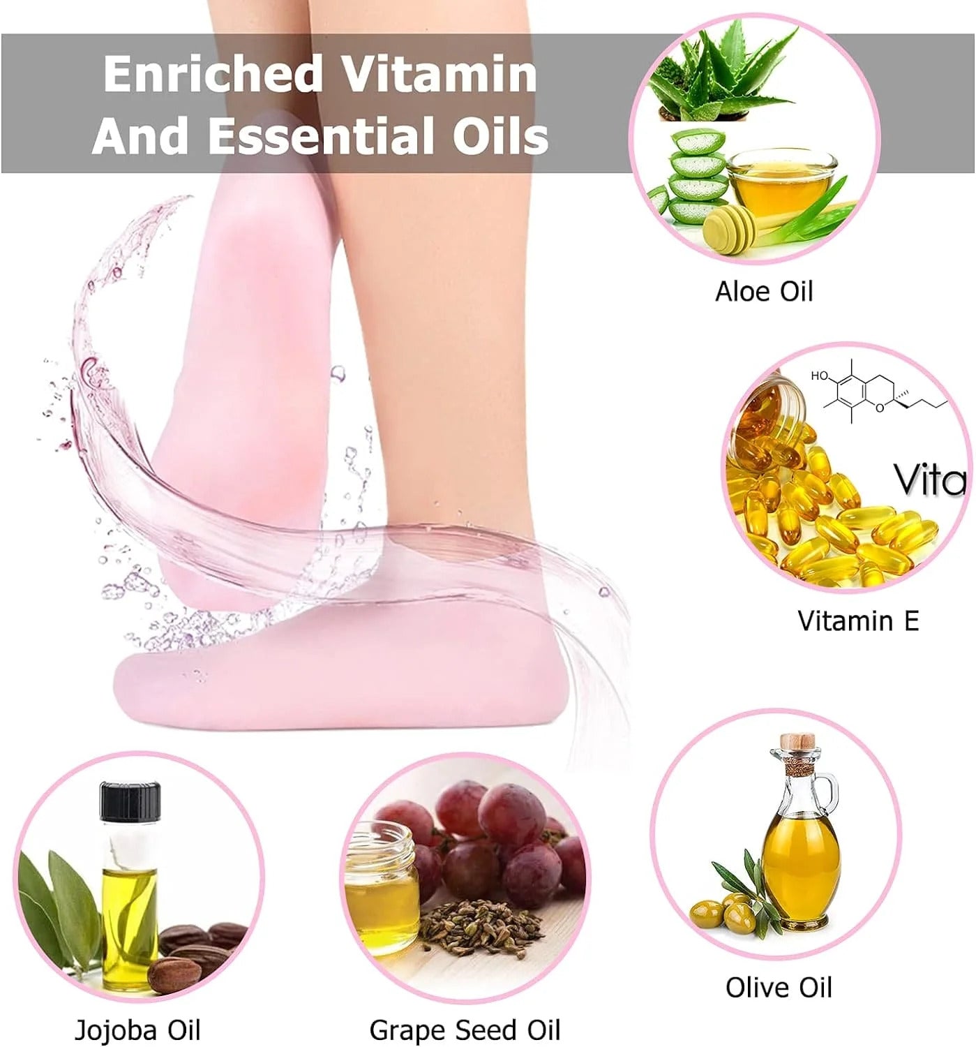High Quality Silicone Socks | For Rough & Cracked Feet