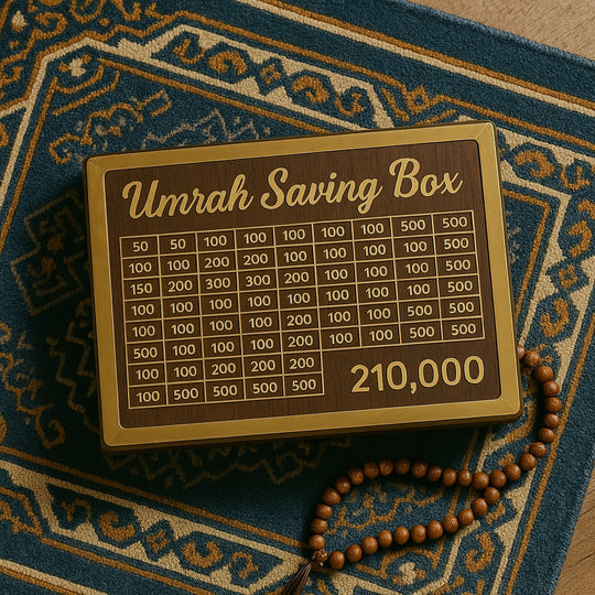 Umrah Saving Box – Save Rs. 210,000 for Your Spiritual Journey