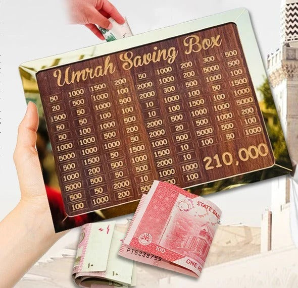 Umrah Saving Box – Save Rs. 210,000 for Your Spiritual Journey